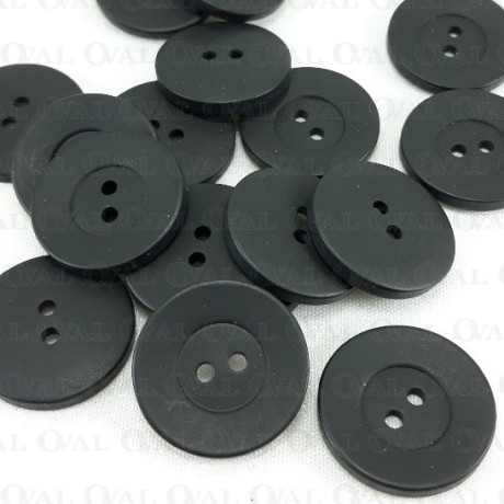 Guzik poliestrowy czarny 23mm/10 lub 100szt  5015