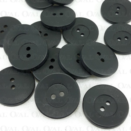 Guzik poliestrowy czarny 23mm/10 lub 100szt  5015