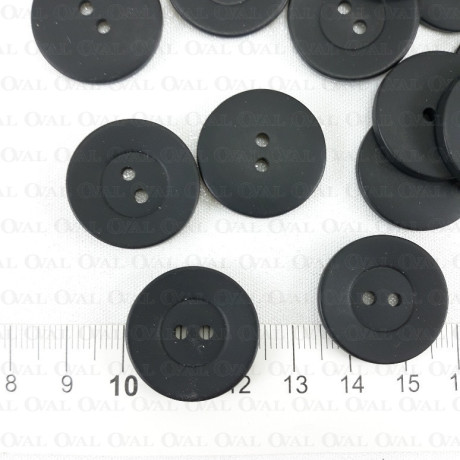 Guzik poliestrowy czarny 23mm/10 lub 100szt  5015