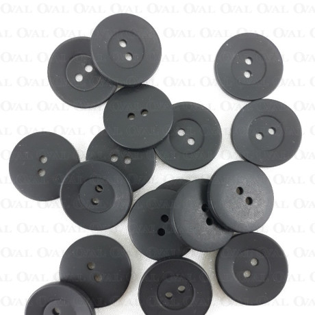 Guzik poliestrowy czarny 23mm/10 lub 100szt  5015