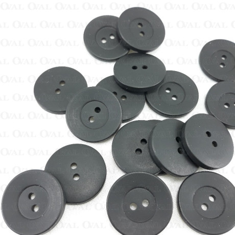 Guzik poliestrowy czarny 23mm/10 lub 100szt  5015