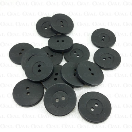 Guzik poliestrowy czarny 23mm/10 lub 100szt  5015