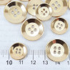 Guzik metalowy 15,20mm/100szt złoty 5016