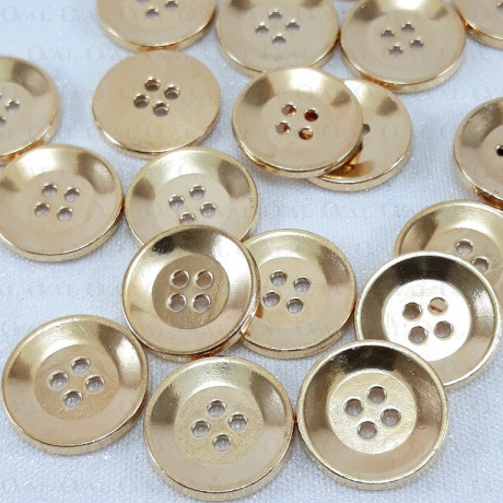 Guzik metalowy 15,20mm/100szt złoty 5016