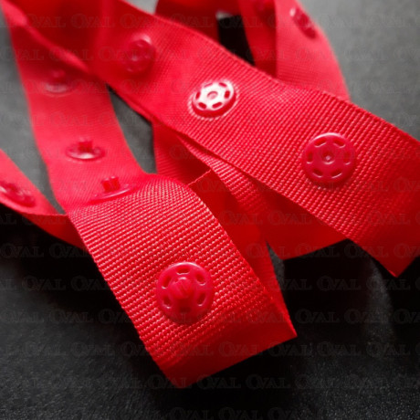 Zatrzaski na taśmie granat 1m nr 1819