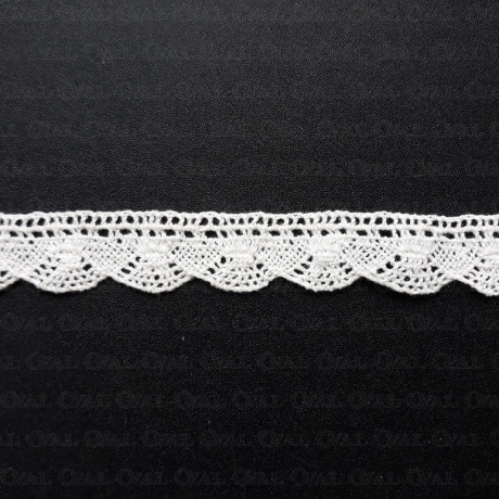 Koronka bawełniana O 20mm/25m śmietana 5019