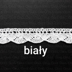 Koronka bawełniana O 20mm/25m biała 5020 Koronka bawełniana O 20mm/25m biała 5020