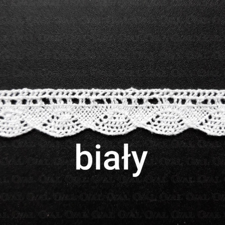 Koronka bawełniana O 20mm/25m biała 5020