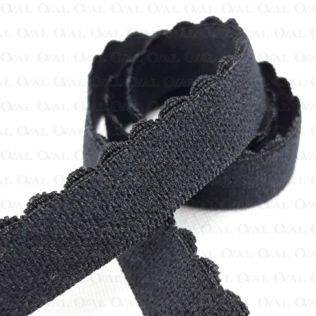 Guma obszywkowa  10mm/1m czerń 5021