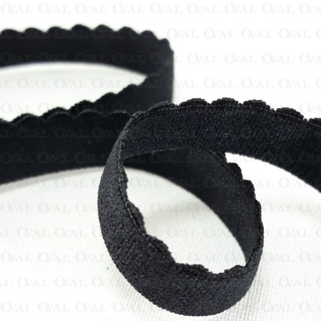 Guma obszywkowa  10mm/1m czerń 5021