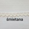 Koronka bawełniana ząbek O 16mm / 25m  śmietana 5025