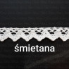 Koronka bawełniana ząbek O 16mm / 25m  śmietana 5025
