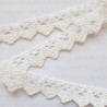 Koronka bawełniana ząbek O 16mm / 25m  śmietana 5025