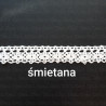 Koronka bawełniana O  18mm /25m śmietana 5027
