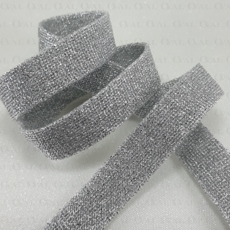 Silver knitted tape 15mm/1y 2235