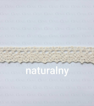 Koronka bawełniana O  18mm /25m naturalna 5031