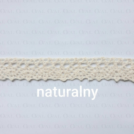 Koronka bawełniana O  18mm /25m naturalna 5031