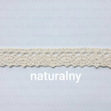 Koronka bawełniana O  18mm /25m naturalna 5031