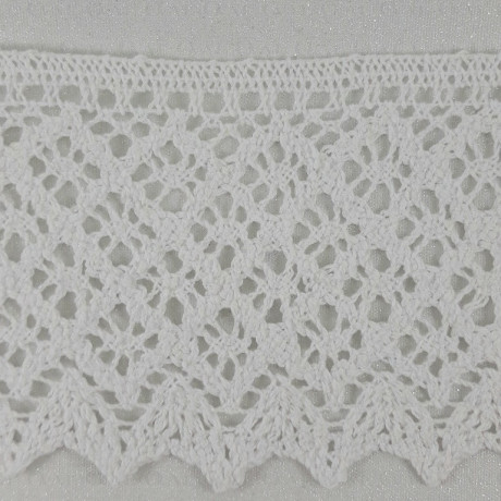 Cotton lace 80mm/1 or 25m white 2624