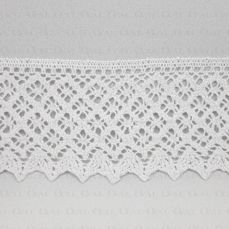 Cotton lace 80mm/1 or 25m white 2624