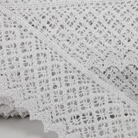 Cotton lace 80mm/1 or 25m white 2624