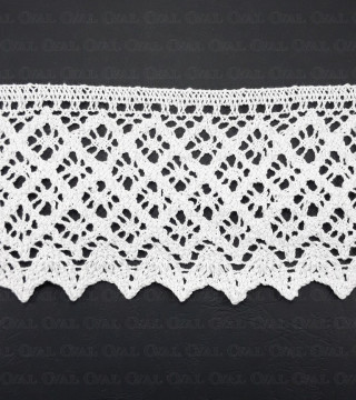Cotton lace 80mm/1 or 25m white 2624