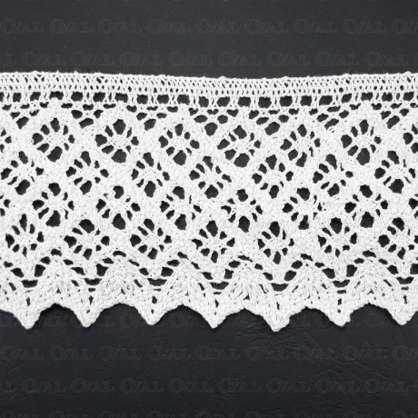 Cotton lace 80mm/1 or 25m white 2624