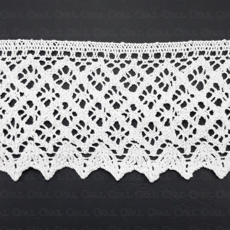 Cotton lace 80mm/1 or 25m white 2624