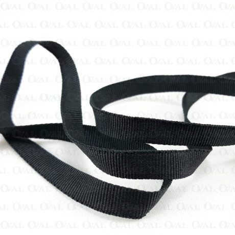 Taśma rypsowa 10mm/50m czarna 5034