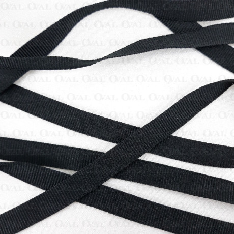 Taśma rypsowa 10mm/50m czarna 5034