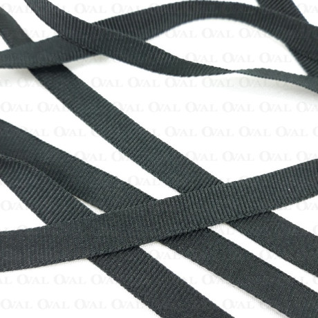 Taśma rypsowa 10mm/50m czarna 5034