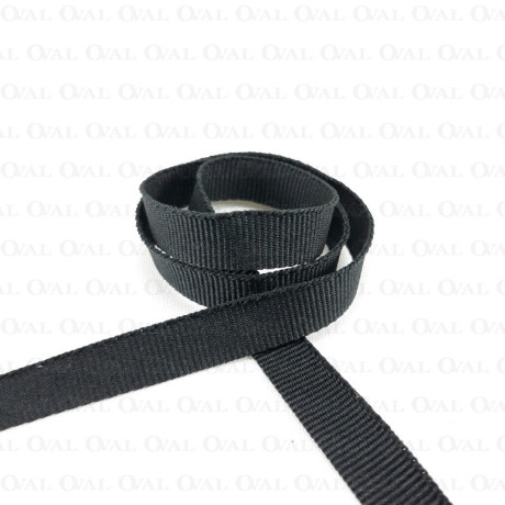 Taśma rypsowa 10mm/50m czarna 5034