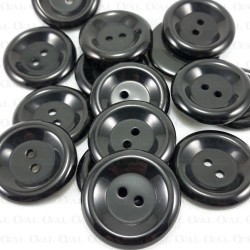 Guzik poliestrowy czarny 30mm/10 lub 100szt 5037 Guzik poliestrowy czarny 30mm/10 lub 100szt 5037