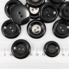 Guzik poliestrowy czarny 30mm/10 lub 100szt  5037