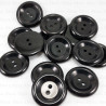 Guzik poliestrowy czarny 30mm/10 lub 100szt  5037