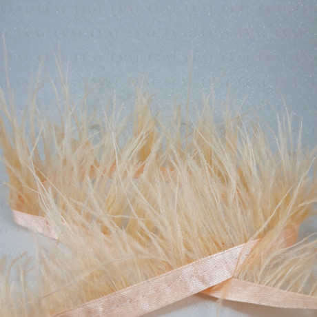 Pióra na taśmie róż 11cm /1y  4786