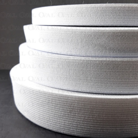 White elastic 25m / various widths no. 2281