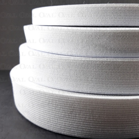 White elastic 25m / various widths no. 2281
