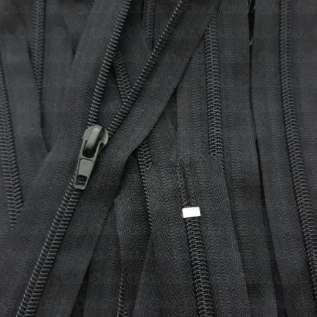 Zamek *5 czarny 20cm/ 1 lub 100szt 5056