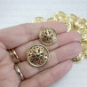 Metal buttons 18mm, 22mm / 10 pieces 937