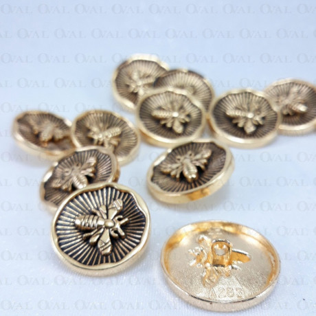 Metal button 11, 15, 22, 25mm / 10 or 100 pcs 620