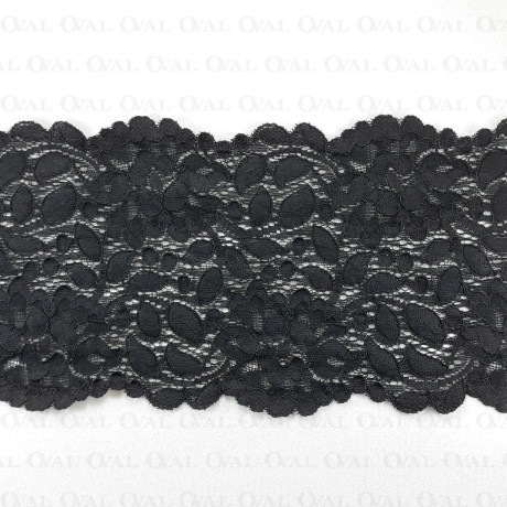 Elastic lace 120mm/1m black 3925