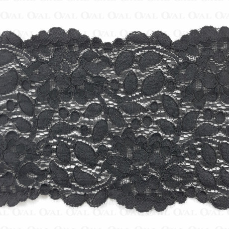Elastic lace 120mm/1m black 3925