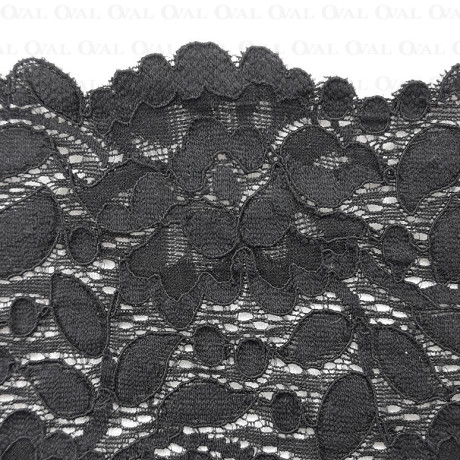 Elastic lace 120mm/1m black 3925