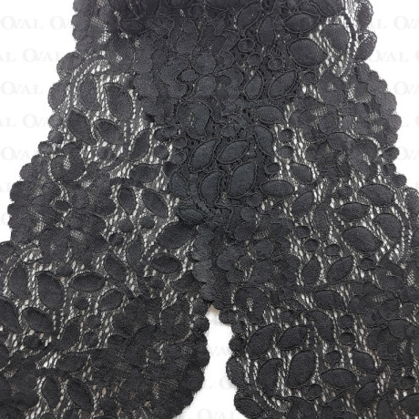 Elastic lace 120mm/1m black 3925