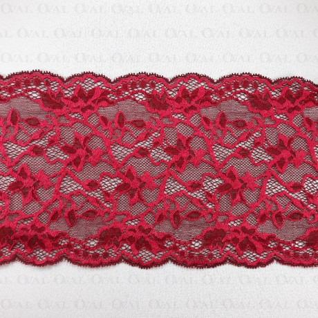 Koronka elastyczna 140mm/1m bordowa5064