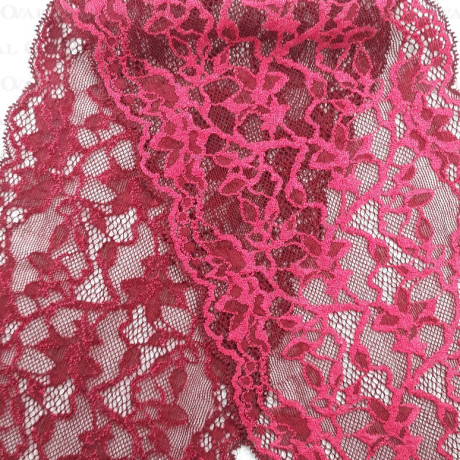 Koronka elastyczna 140mm/1m bordowa5064