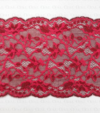 Koronka elastyczna 140mm/1m bordowa5064
