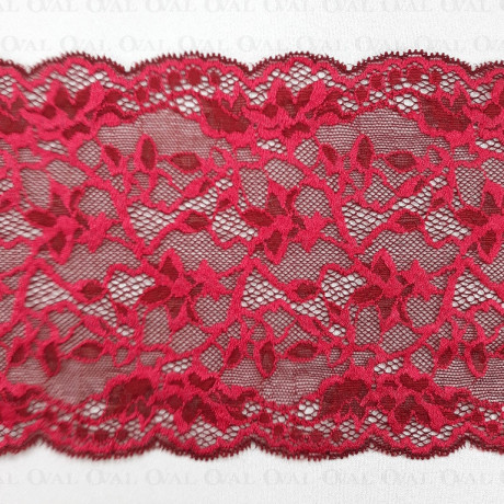 Koronka elastyczna 140mm/1m bordowa5064