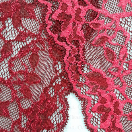 Koronka elastyczna 140mm/1m bordowa5064